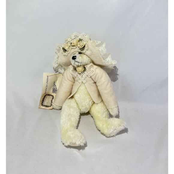 10” Vintage Victorian Plush Bear Tilden Manor Collectible - Picture 1 of 11